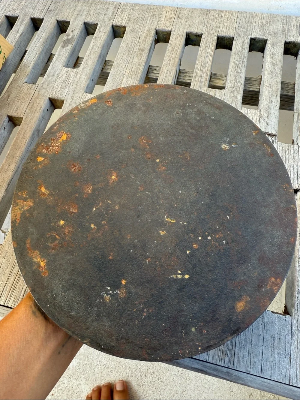 Rustic Cast Iron Lid